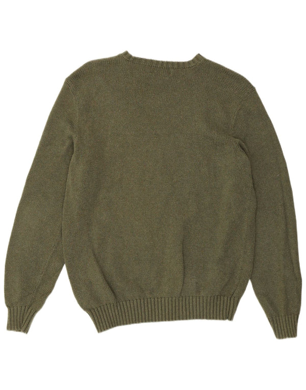 Polo Ralph Lauren Pull col rond homme en coton kaki moyen