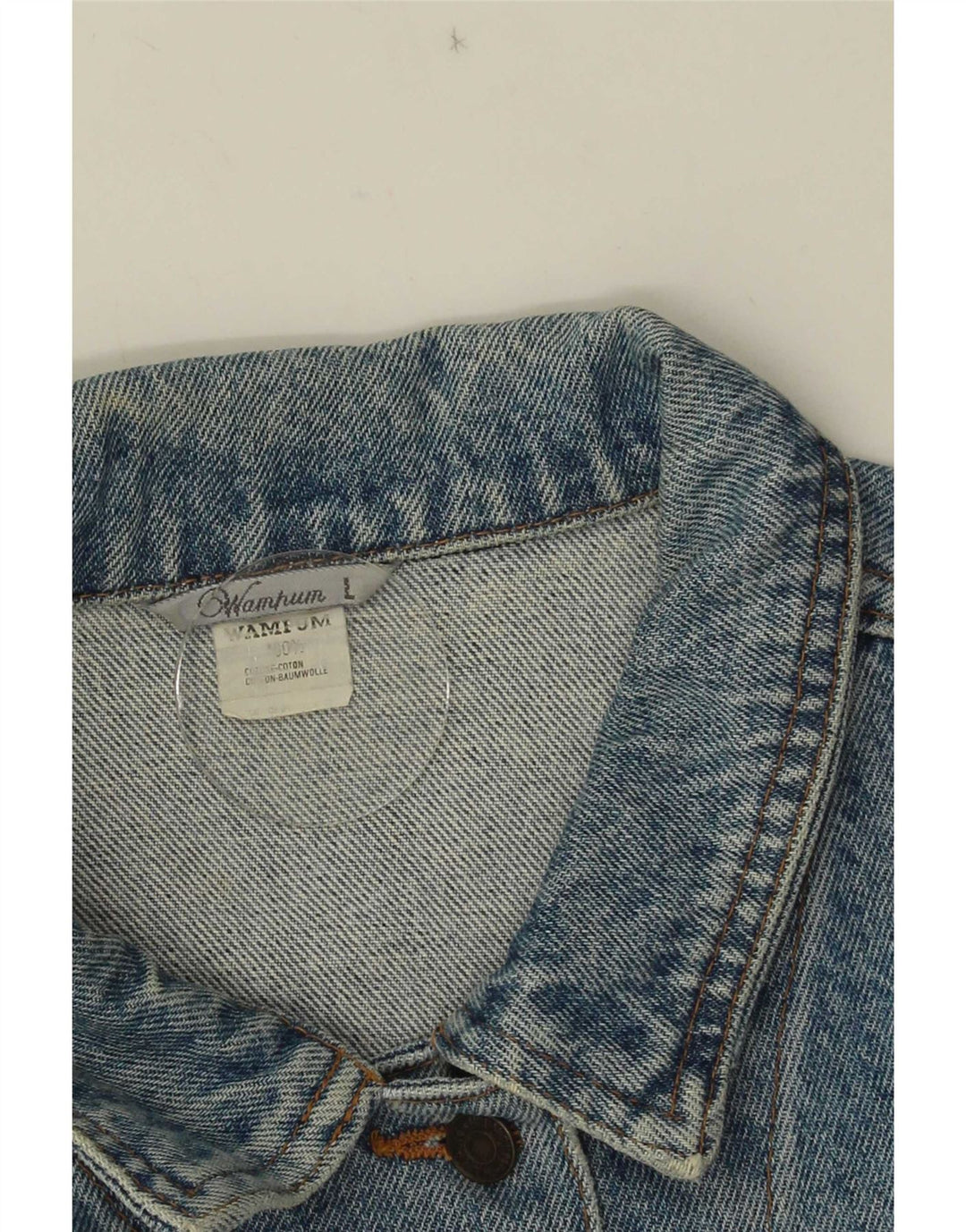 Wampum Veste en jean courte pour femme UK 16 Grand coton bleu
