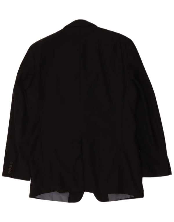Hugo Boss Veste blazer à 2 boutons pour homme EU 52 XL Bleu marine Laine vierge