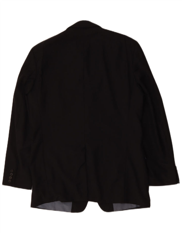 Hugo Boss Veste blazer à 2 boutons pour homme EU 52 XL Bleu marine Laine vierge