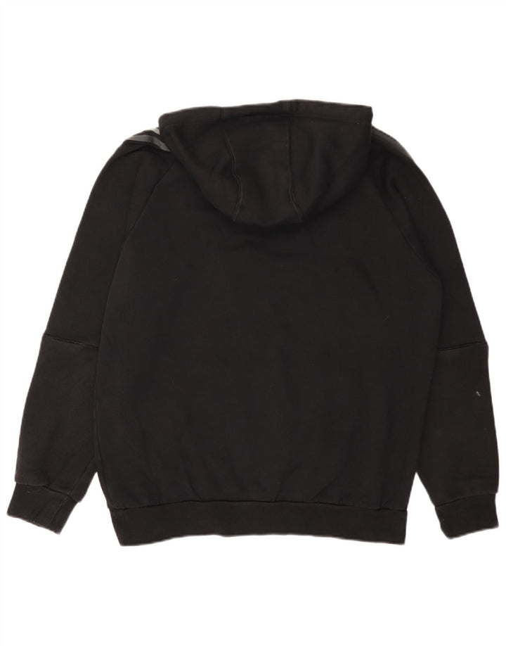 ADIDAS Pull à capuche pour homme en coton noir moyen