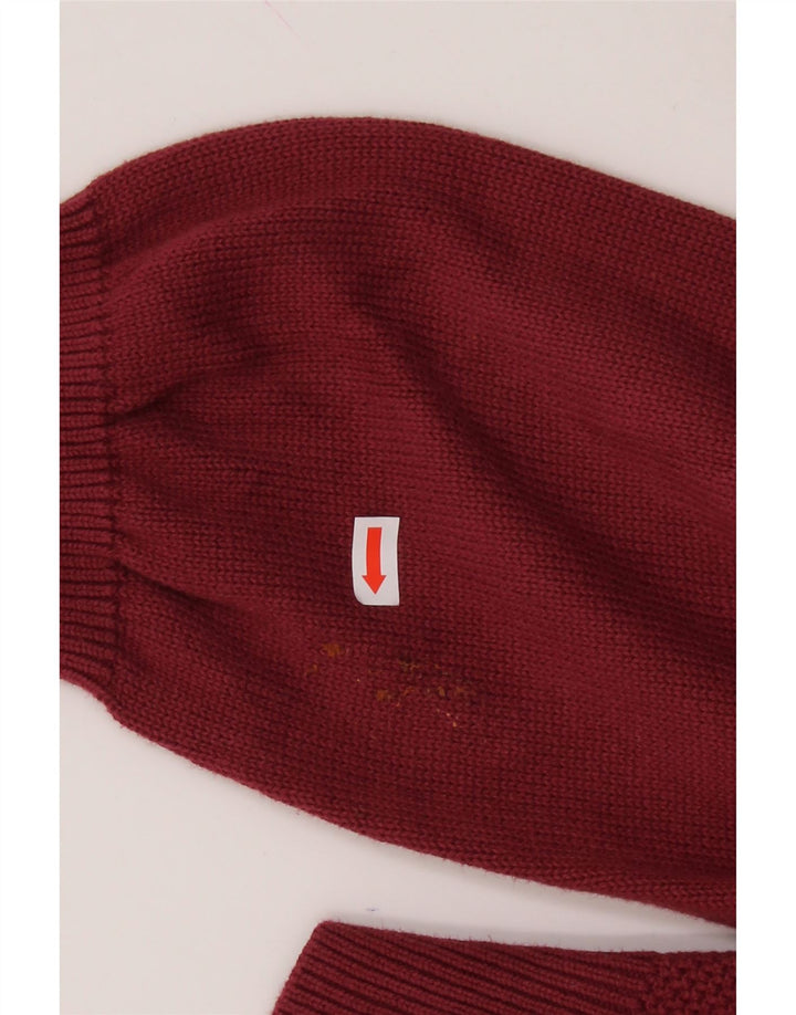TIMBERLAND Mens Zip Neck Jumper Sweater 2XL Red Cotton Vintage Timberland and Second-Hand Timberland from Messina Hembry 
