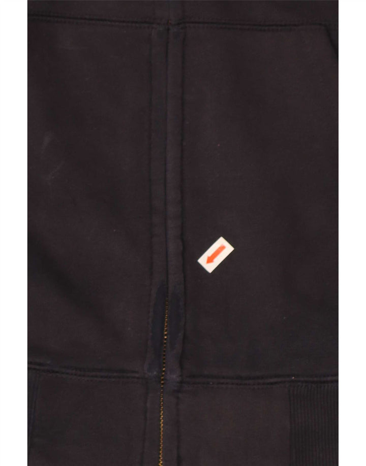 Carhartt Pull à capuche zippé pour homme en coton bleu marine moyen