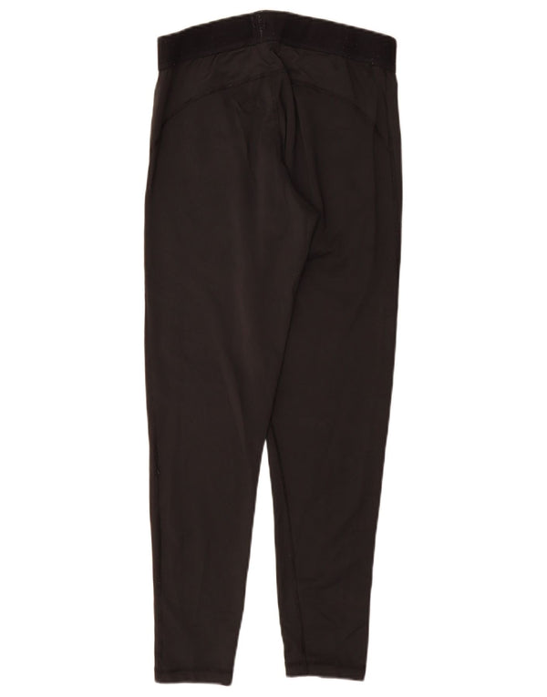 ADIDAS Femmes Climalite Leggings UK 12/14 Moyen Noir Polyester