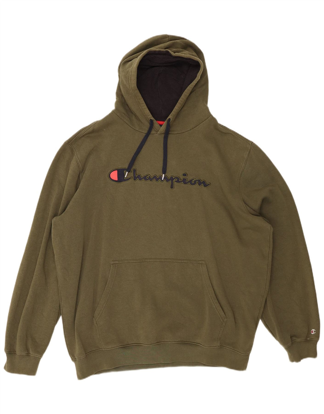 CHAMPION Pull à capuche graphique pour homme 3XL Kaki Coton