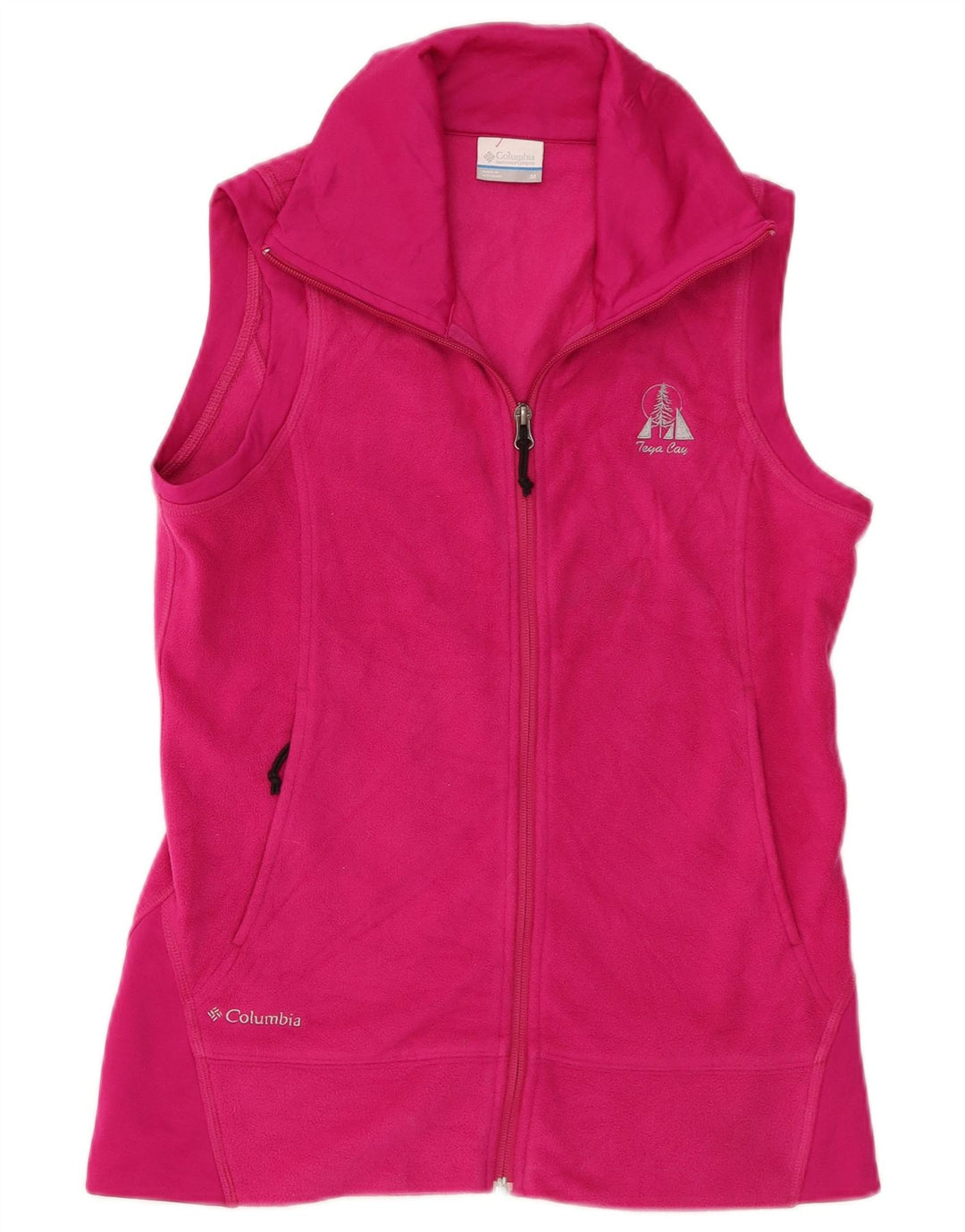 Columbia Gilet Polaire Femme UK 12 Rose Moyen Polyester