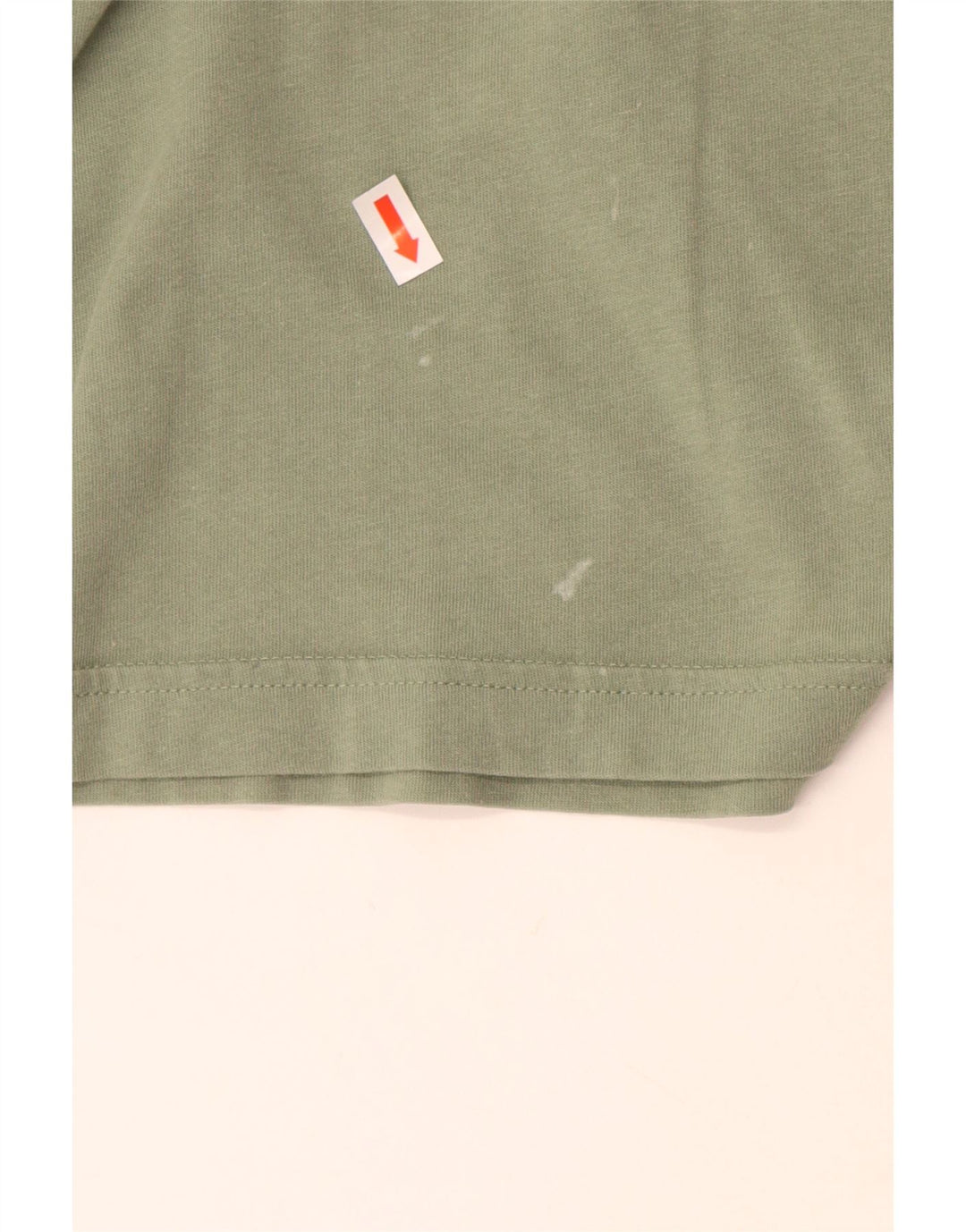 Reebok T-Shirt Graphique Homme Vert Large Coton