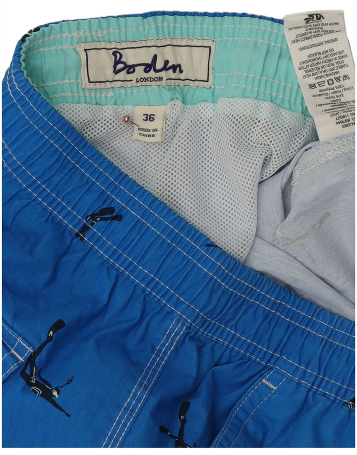 BODEN Homme Short de Bain Graphique Grand Bleu Polyester