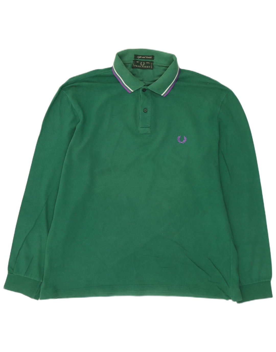 FRED PERRY Polo à Manches Longues Homme Grand Coton Vert