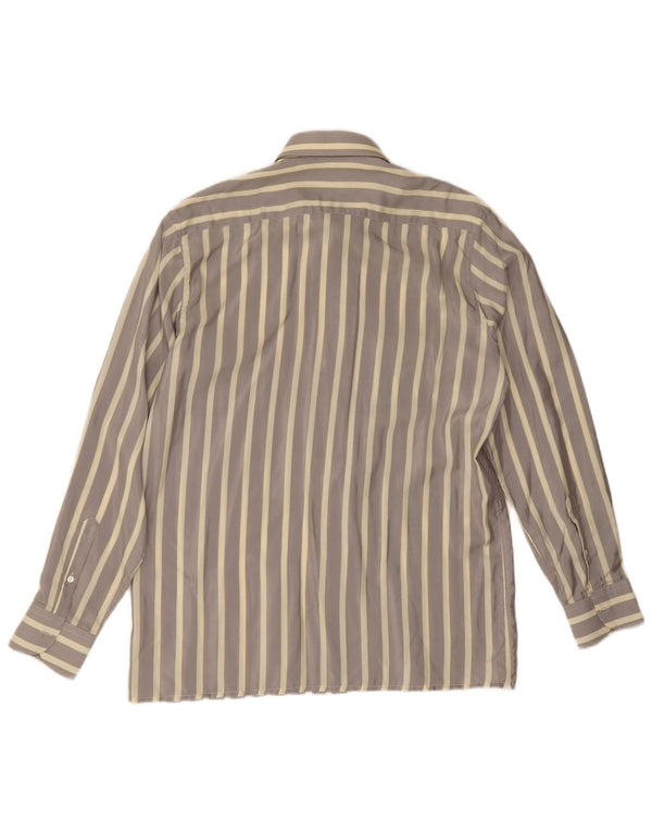 Ingram Chemise Homme Gris Moyen Rayé Soie