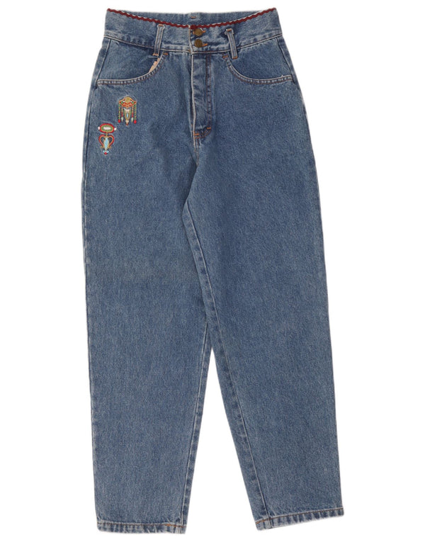 Mash Jean fuselé taille haute Romarin pour femme IT 46 Large W32 L27 Bleu