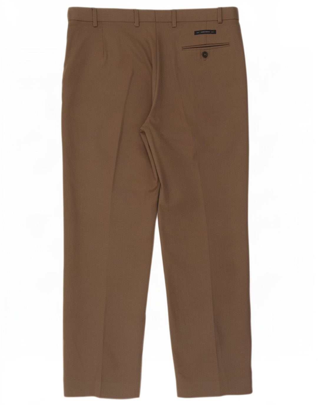 Marks & Spencer Pantalon de costume coupe classique pour homme W40 L31 Marron Polyester
