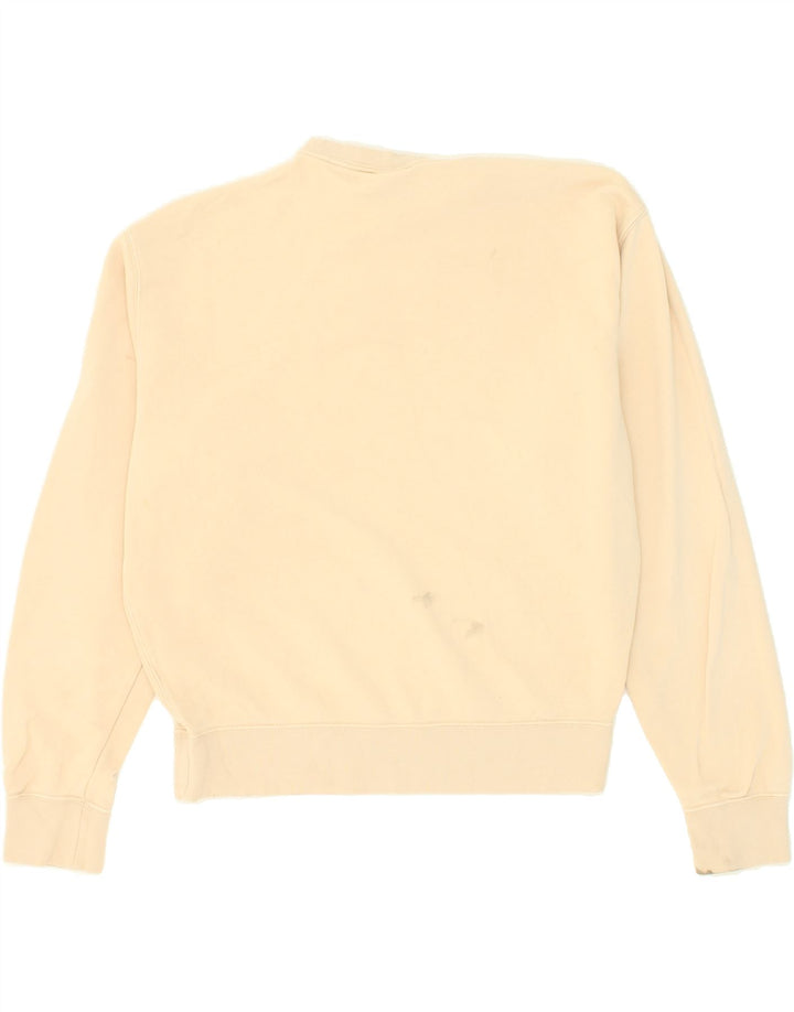 NIKE Womens Oversized Graphic Sweatshirt Jumper UK 10 Small Yellow Cotton Vintage Nike and Second-Hand Nike from Messina Hembry 