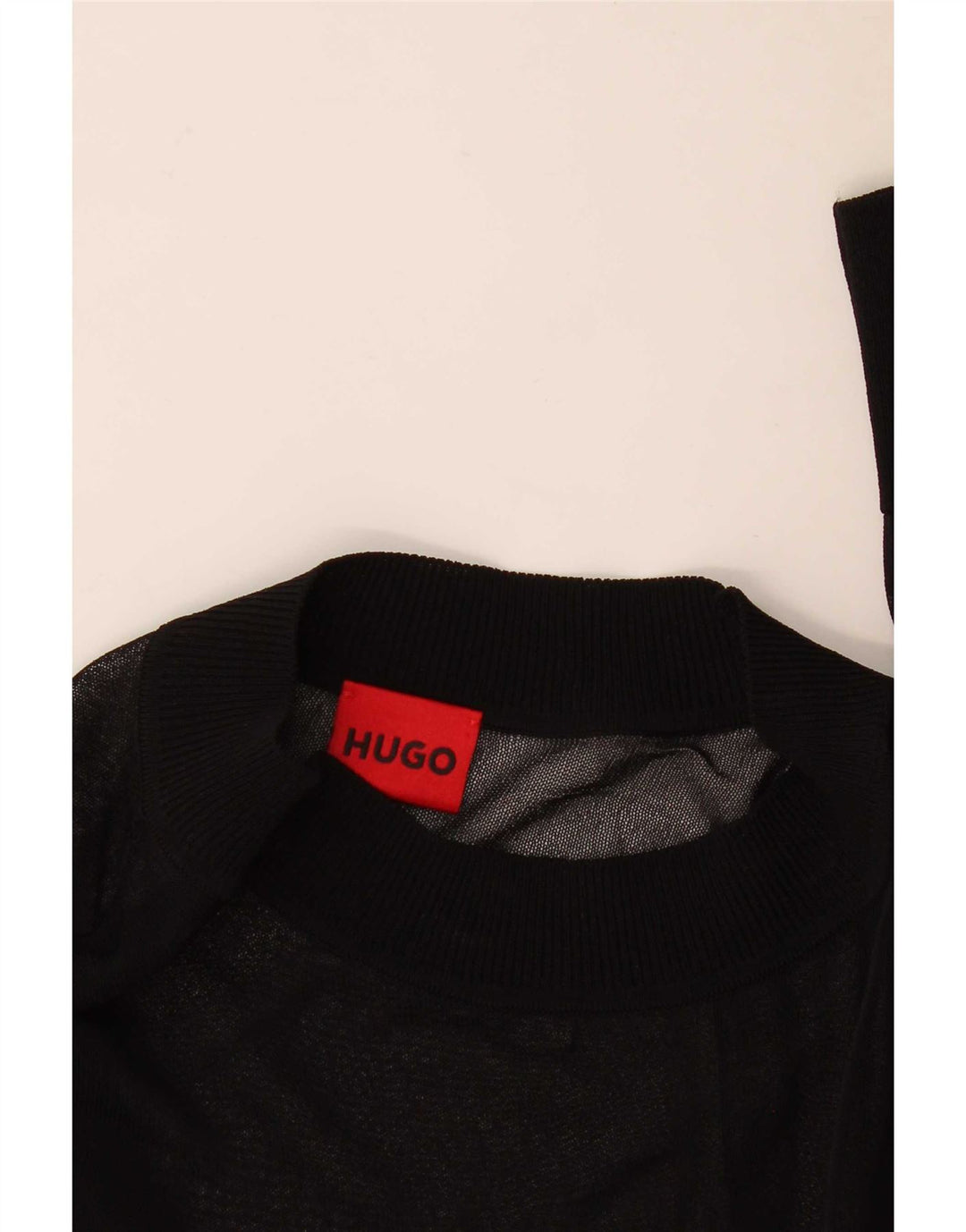 Hugo Boss Haut à manches longues pour femme UK 14 Medium Noir