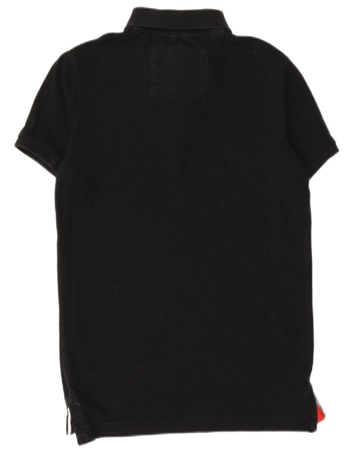 SUPERDRY Polo Classique Homme Noir Moyen Coton