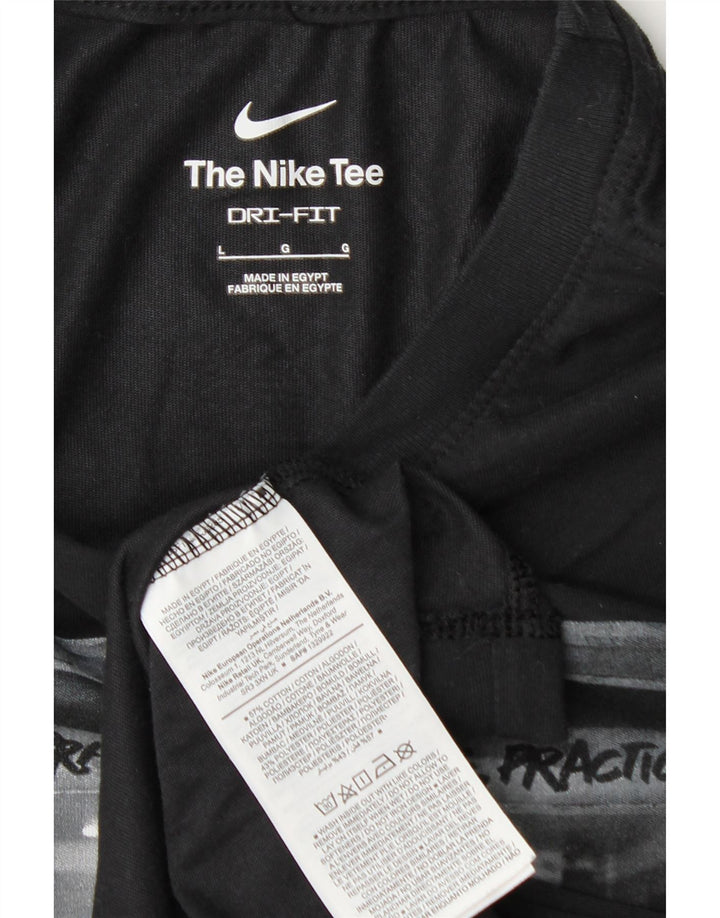 Nike Hommes Dri Fit Graphic T-Shirt Haut Grand Noir