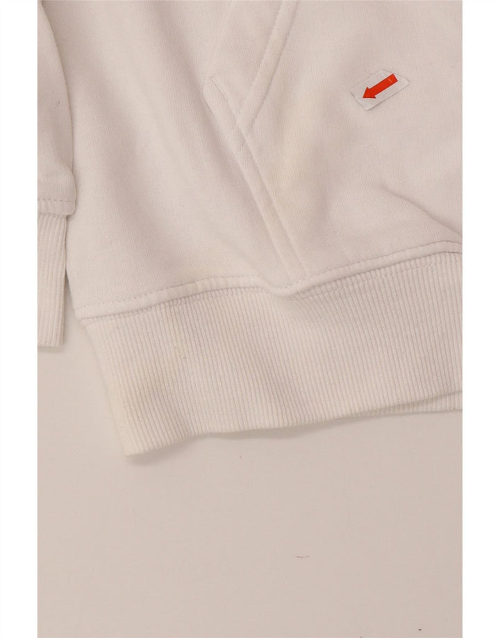 FILA Mens Graphic Hoodie Jumper Medium White Cotton