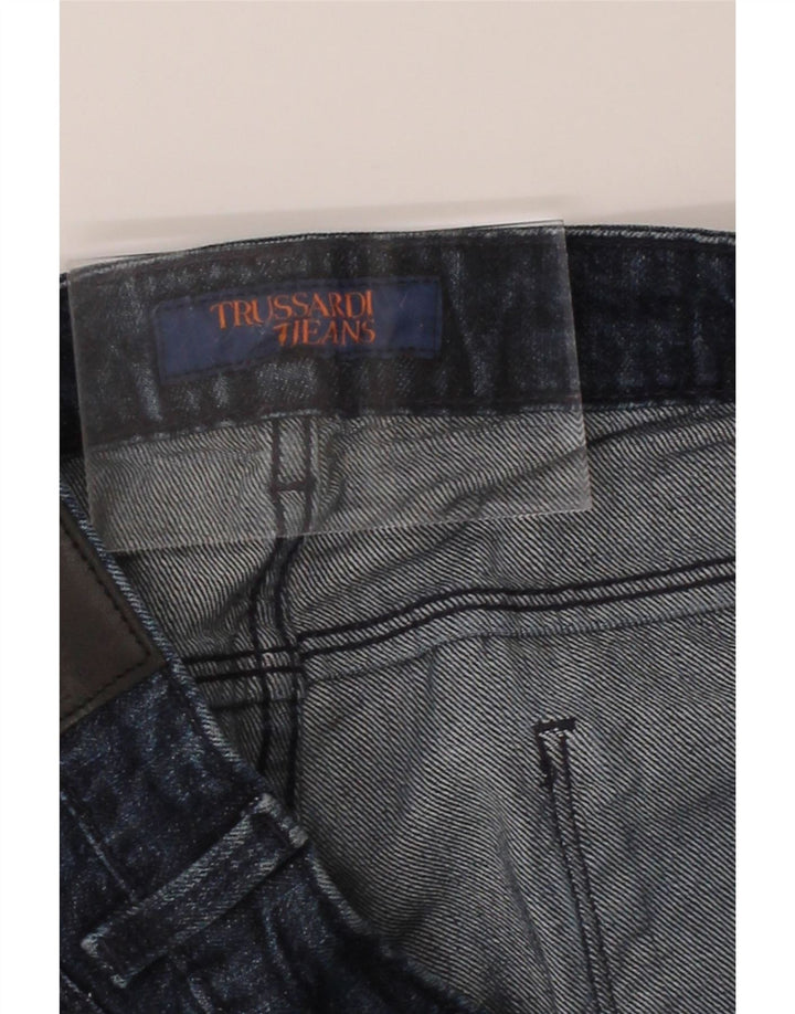 TRUSSARDI Womens Slim Jeans W34 L33 Navy Blue Vintage Trussardi and Second-Hand Trussardi from Messina Hembry 