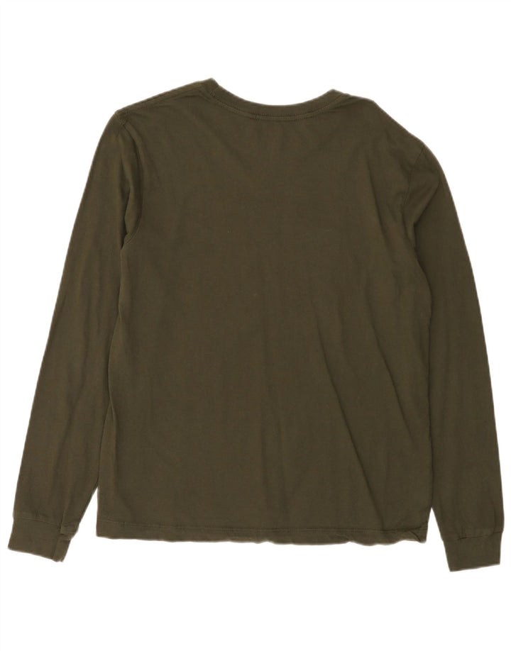 Vans Haut graphique à manches longues en coton kaki moyen pour homme