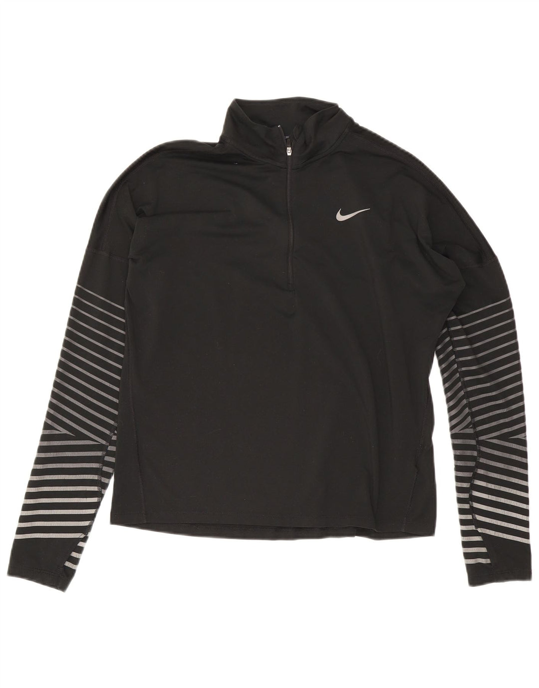 Nike Haut de survêtement surdimensionné Dri Fit pour femme UK 14 Noir moyen