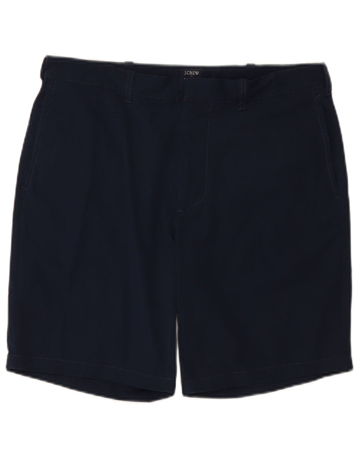 J. CREW Short Chino Homme W33 Bleu Marine Moyen Polyester