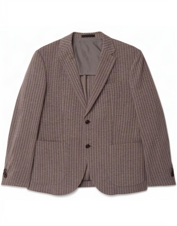 Joop Veste blazer à 2 boutons pour homme UK 40 Grandes rayures grises