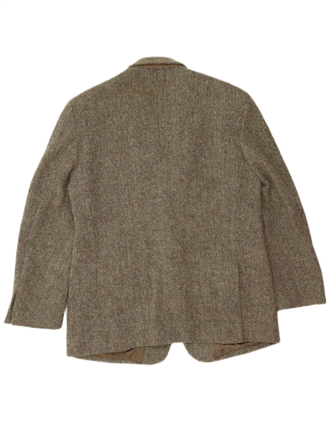HARRIS TWEED Veste blazer à 2 boutons pour homme UK 44 2XL Laine kaki