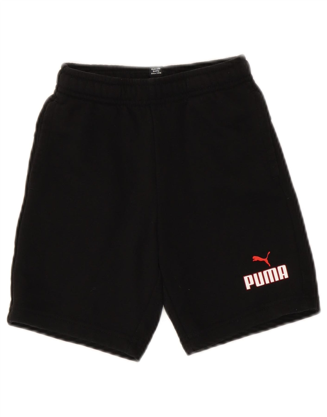 PUMA Short de sport graphique garçon 5-6 ans noir coton