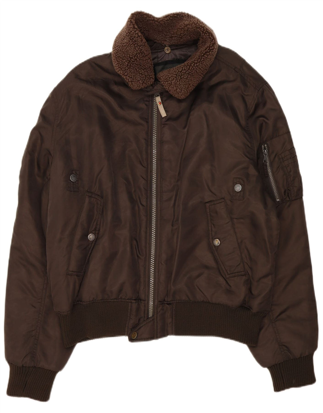 Americanino Veste Bomber Homme UK 44 2XL Marron Nylon
