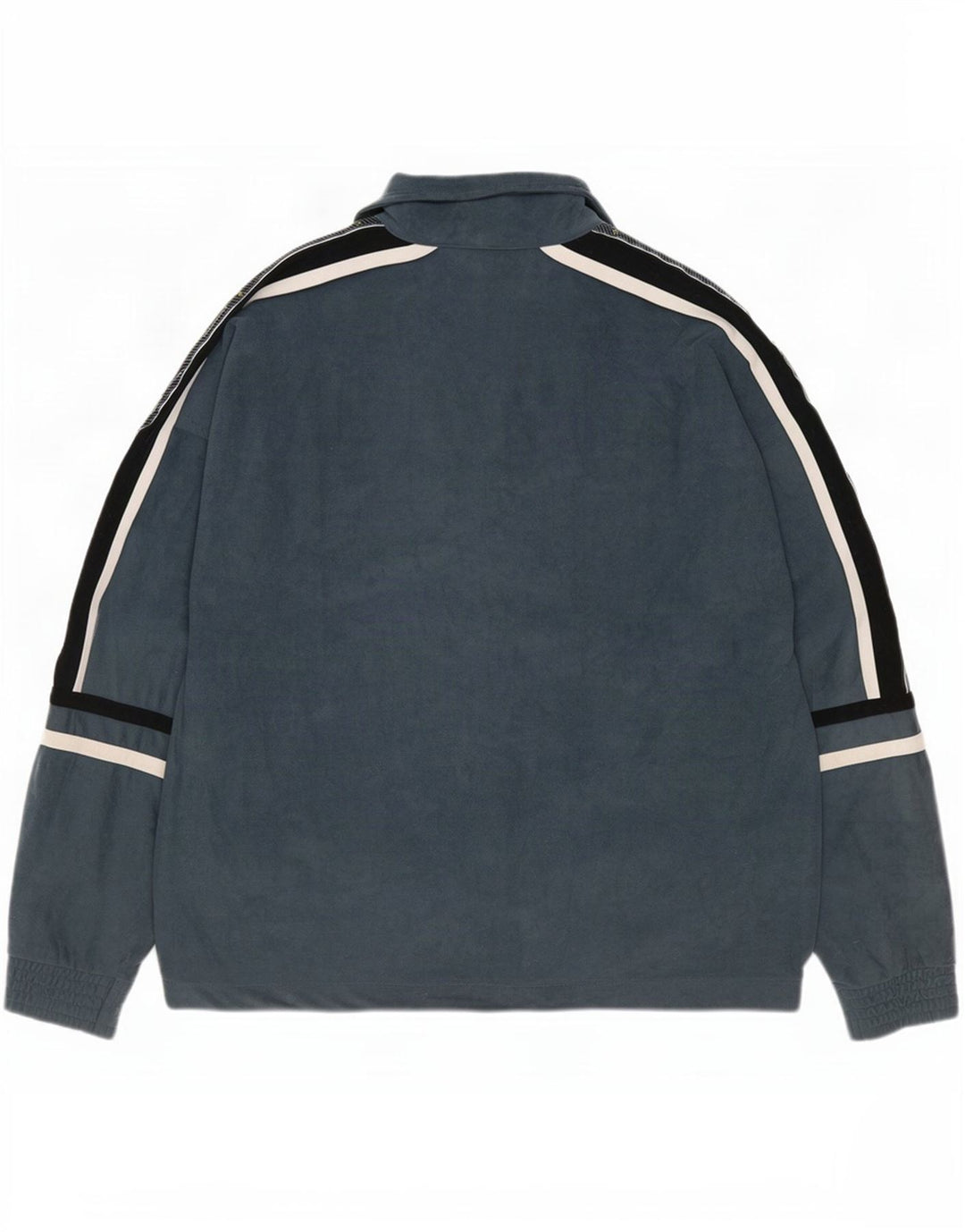 Brugi Veste de Survêtement Graphique en Velours pour Homme Petit Gris Colorblock