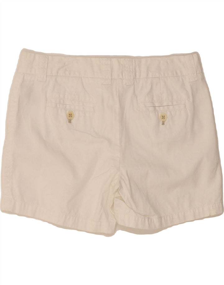 J. CREW Womens Broken In Chino Shorts US 8 Medium W30 White Cotton Vintage J. Crew and Second-Hand J. Crew from Messina Hembry 