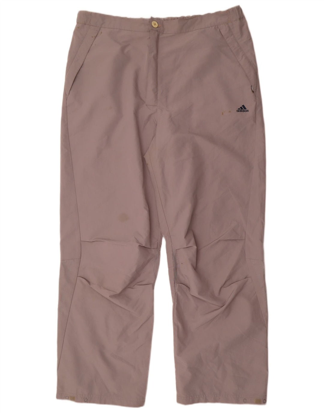 Adidas Pantalon Chino Droit Homme XL W40 L32 Gris Polyester