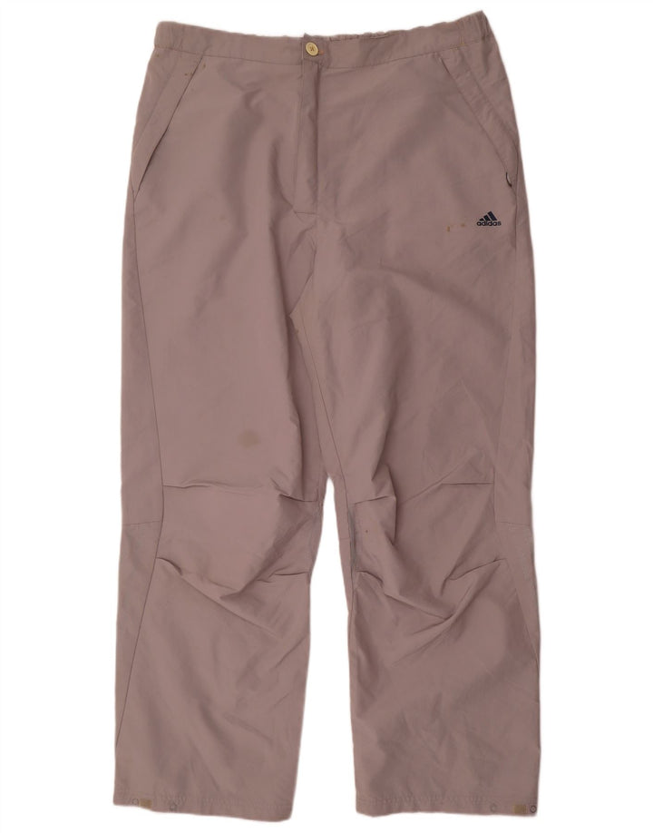 Adidas Pantalon Chino Droit Homme XL W40 L32 Gris Polyester