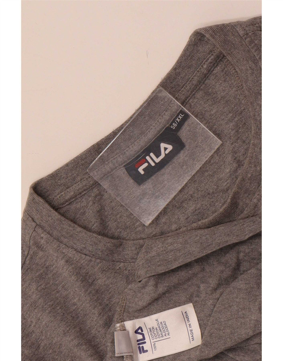 Fila T-Shirt Homme Top IT 56 2XL Gris Moucheté
