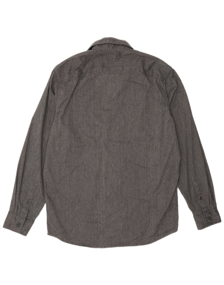 Wrangler Chemise Homme Gris Moyen Coton