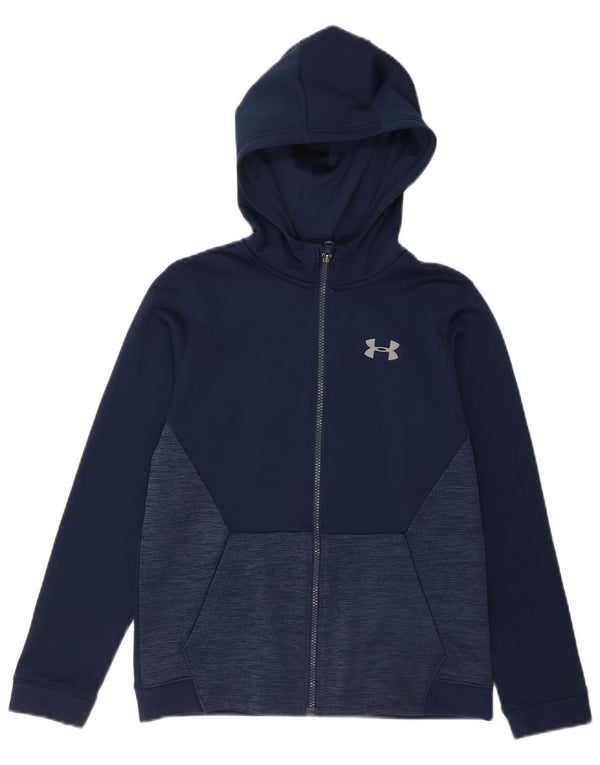 Under Armour Sweat à capuche zippé pour fille 11-12 ans Bleu marine Taille L