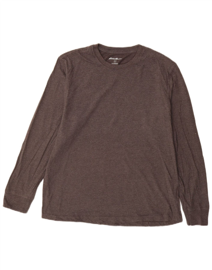 EDDIE BAUER Haut Homme Manches Longues Grand Coton Gris