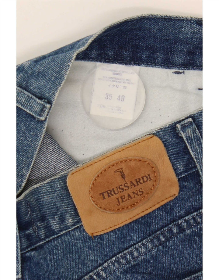 Trussardi Jean Fuselé W32 L30 Bleu Coton Homme