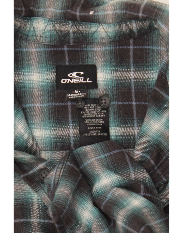 O'Neill Chemise en flanelle pour homme, coupe standard, en coton à carreaux vert moyen