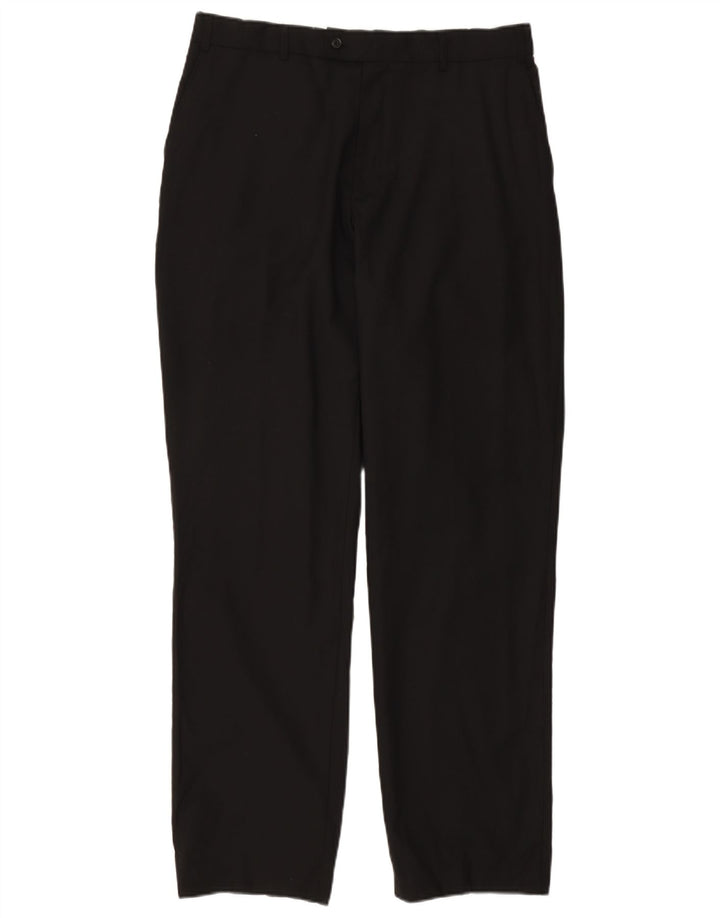 JOHN LEWIS Pantalon de Costume Droit Homme W36 L33 Noir Polyester