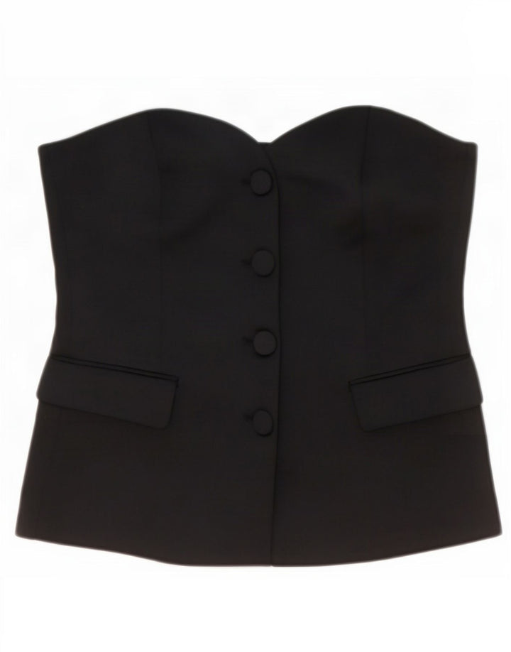Zara Haut sans bretelles pour femme UK 14 Large Noir