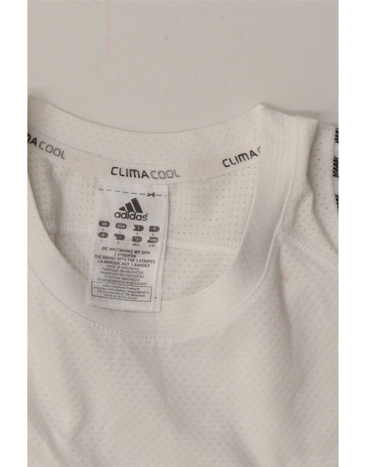 Adidas Hommes Climacool T-Shirt Haut Grand Blanc Polyester