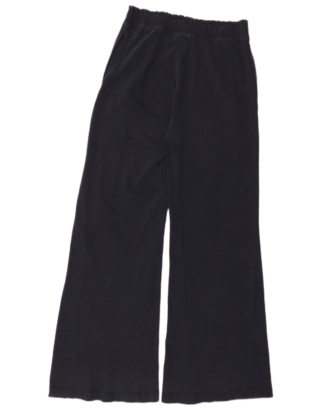 Zara Pantalon Large Femme UK 14 Bleu Marine Moyen