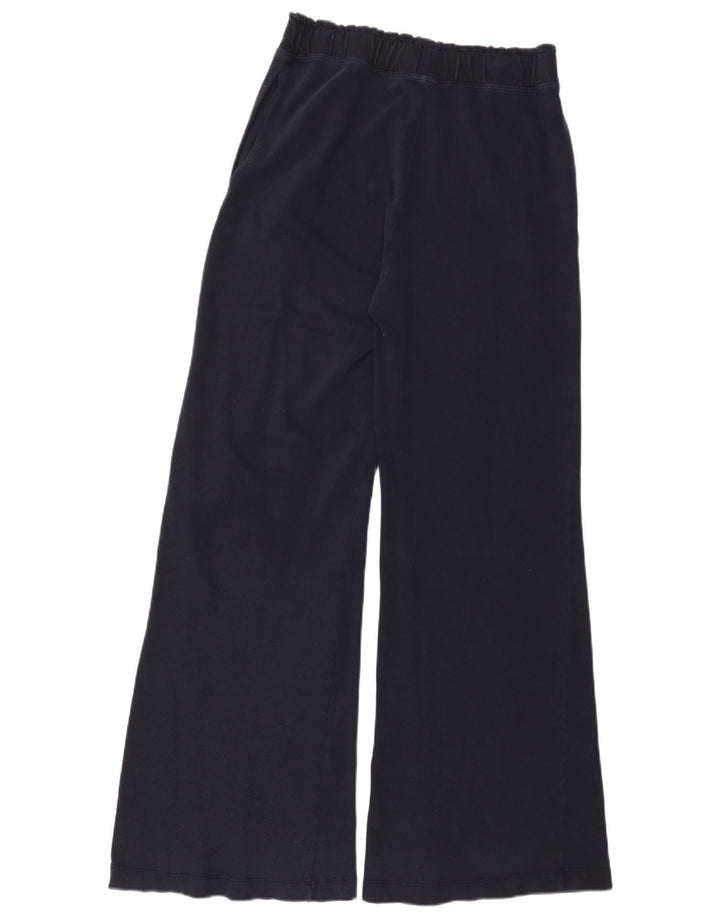 Zara Pantalon Large Femme UK 14 Bleu Marine Moyen