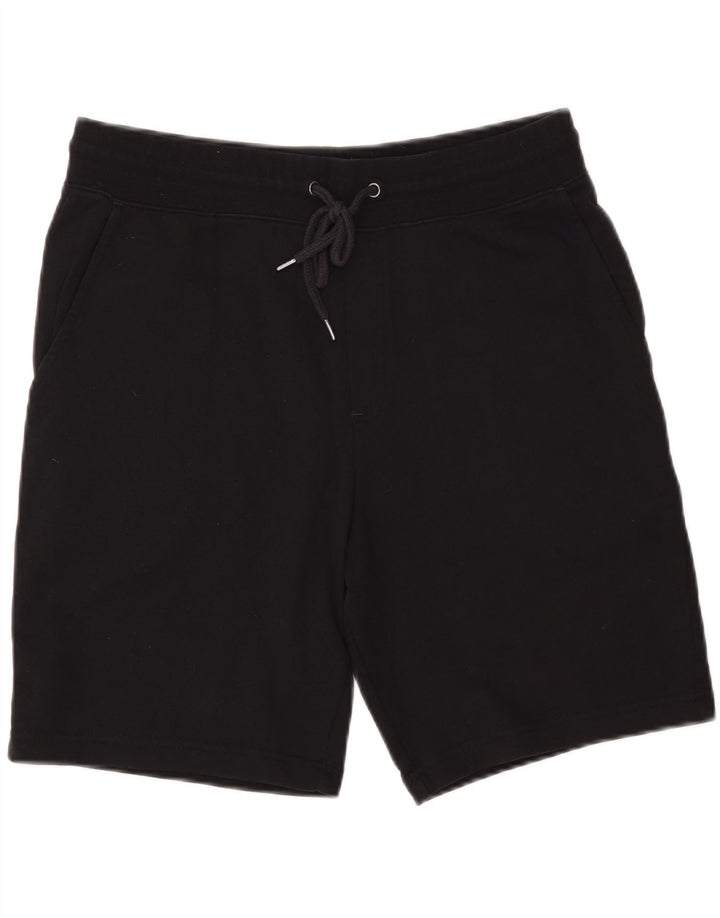 MARKS & SPENCER Short de Sport Regular Fit Homme Coton Noir Moyen
