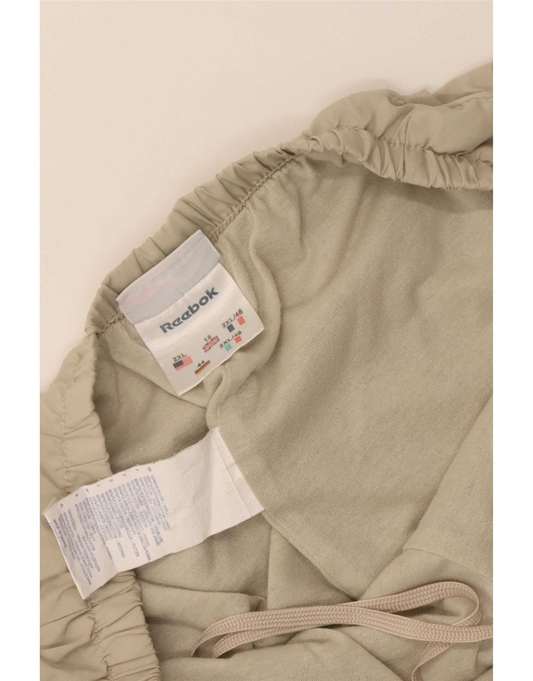 Reebok Pantalon De Survêtement Femme UK 18 XL Beige Polyester