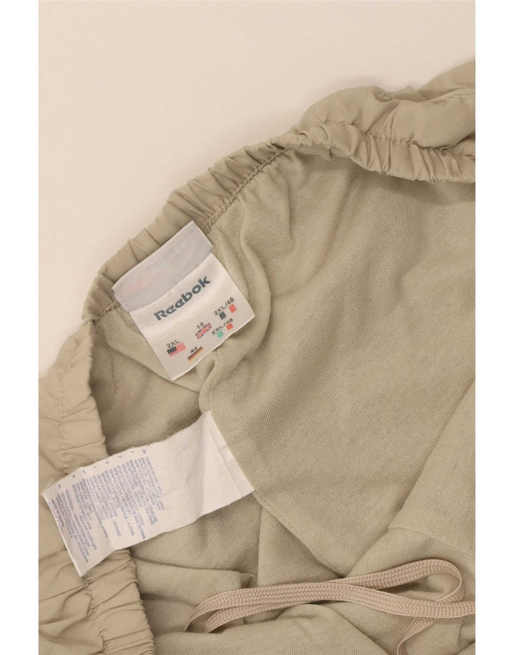 Reebok Pantalon De Survêtement Femme UK 18 XL Beige Polyester
