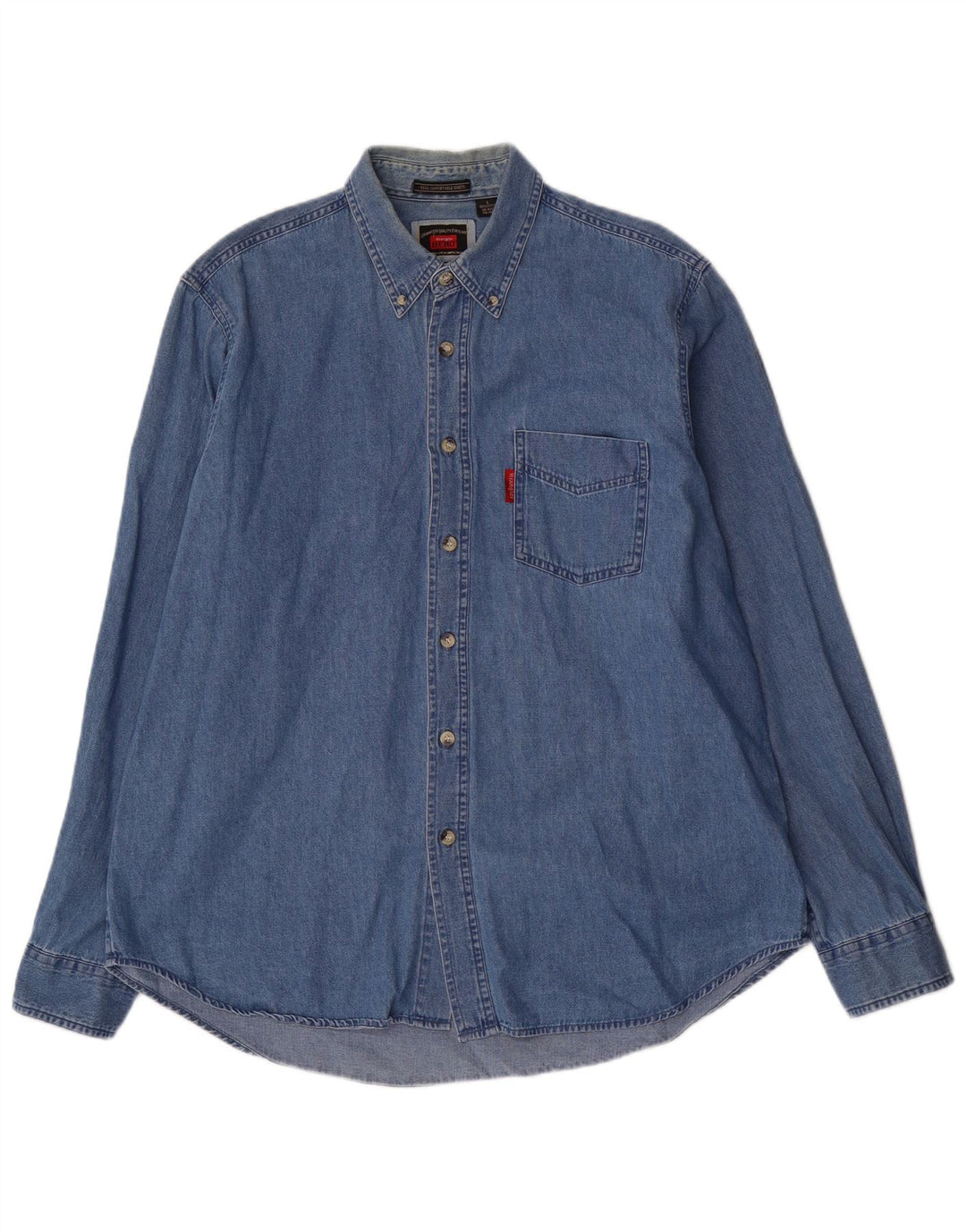 Wrangler Chemise en Jean Homme Grand Bleu Coton