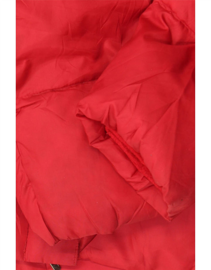 Eddie Bauer Veste matelassée pour femme UK 16 Large Rouge Polyester