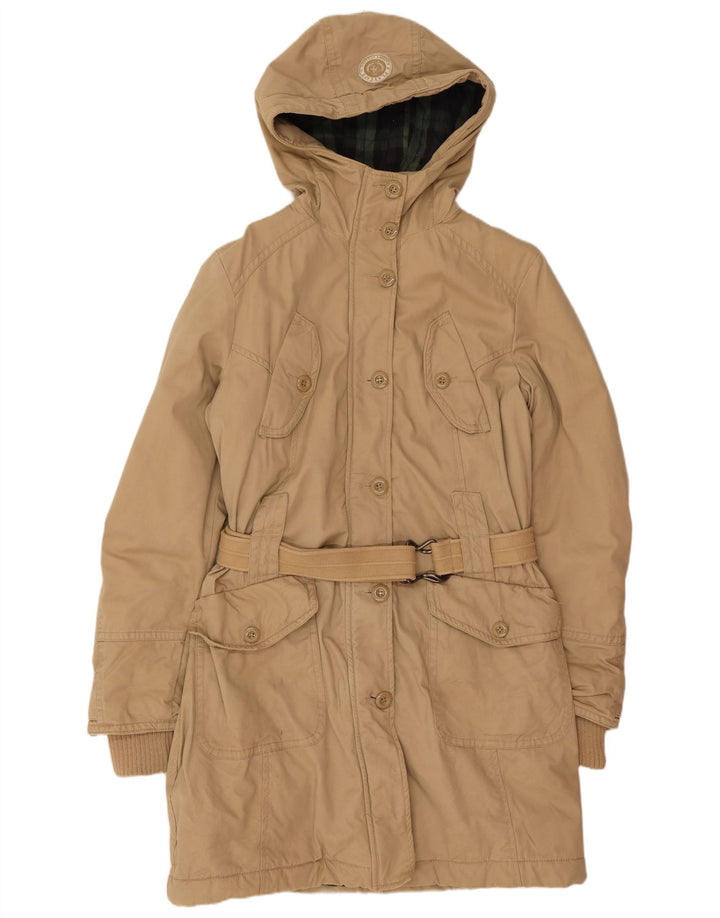 Playlife Parka à capuche pour femme UK 12 Beige moyen